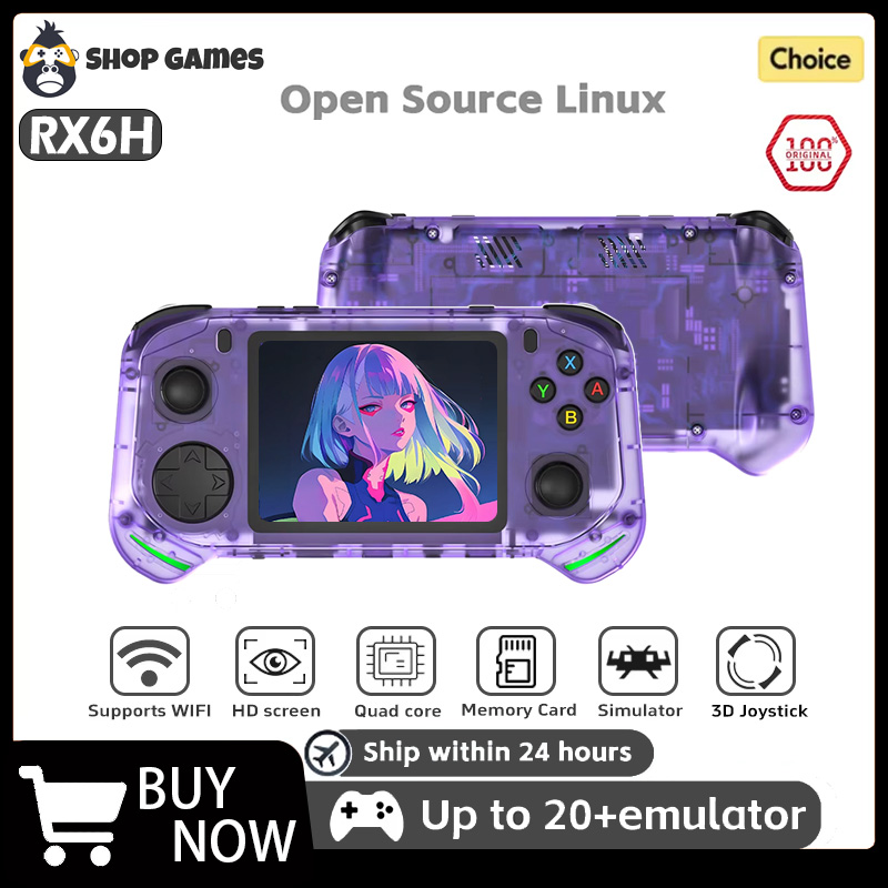 Gaming Console X6 - Konsol Game Genggam Retro RX6H Sistem