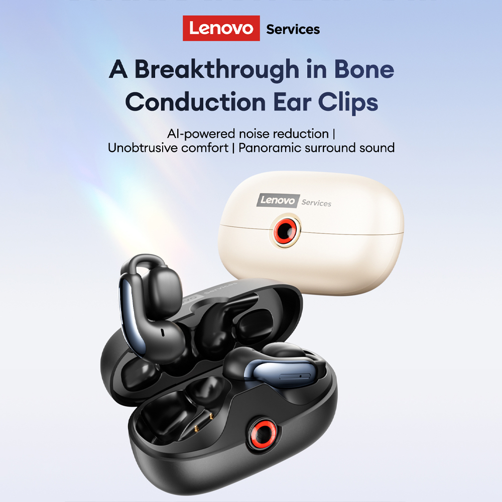 Gaming Console Case - Lenovo LES-108 Earphone TWS Konduksi Tulang