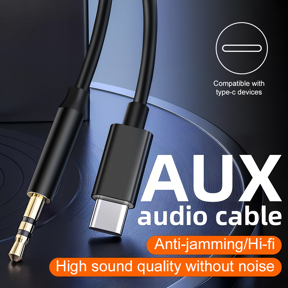 Gaming Console Brands - Kabel Audio AUX Tipe C Ke