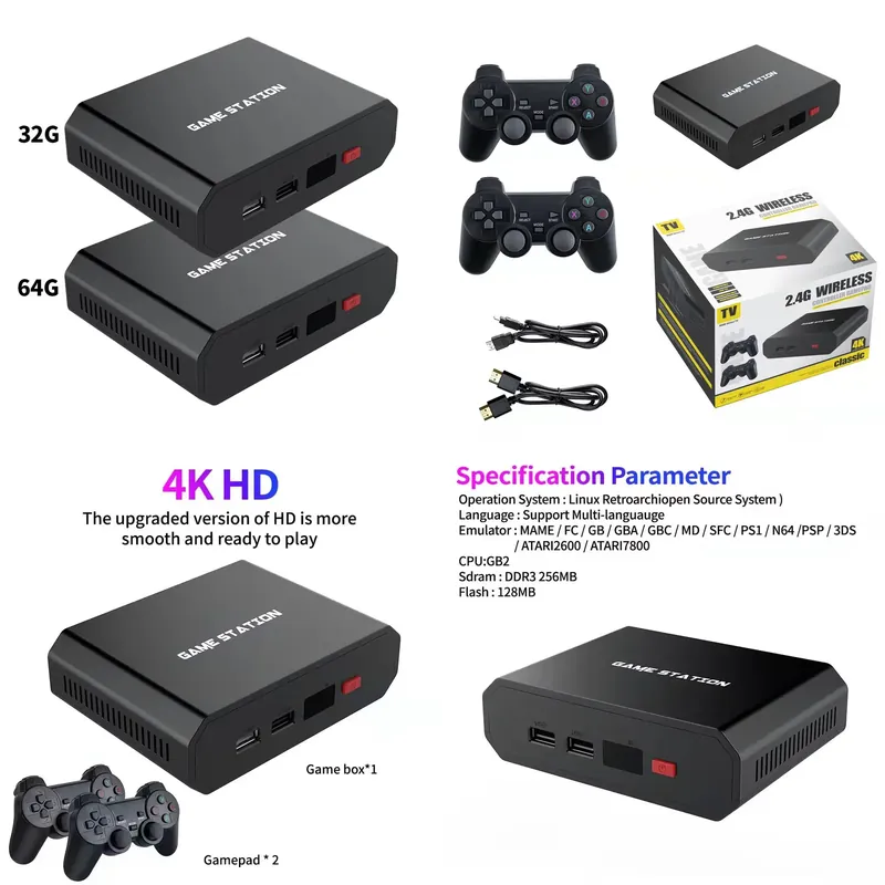 Gaming Console With Games - Konsol Video Game M8plus HD Box