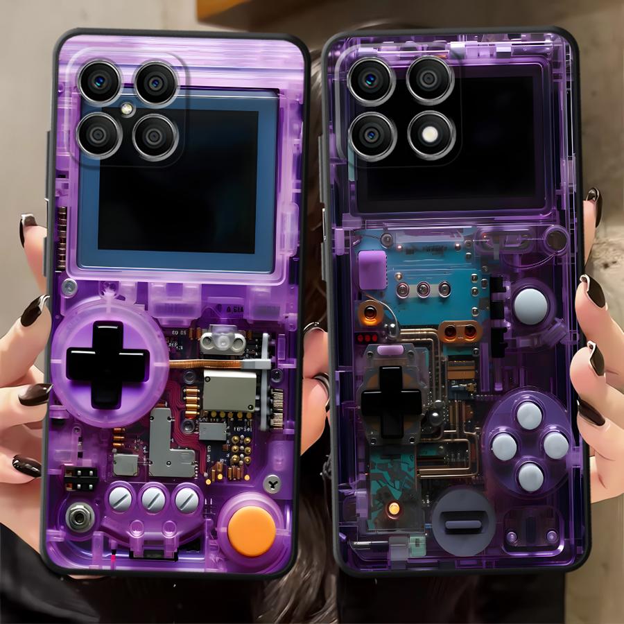 Gaming Console X6 - Casing Konsol Game Ungu untuk Honor
