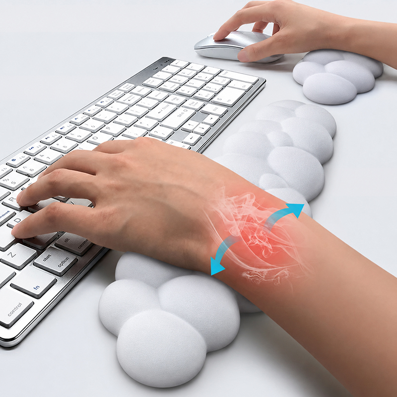 Gaming Console Cloud - Alas Mouse dengan Sandaran Pergelangan Tangan