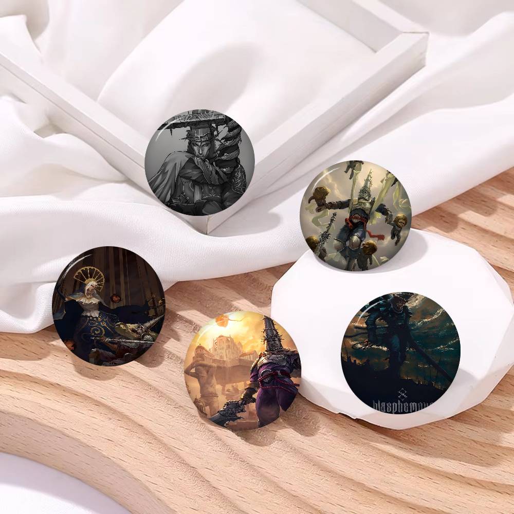 Gaming Console Buttons - Pin Tombol Lunak Game Blasphemous Lucu