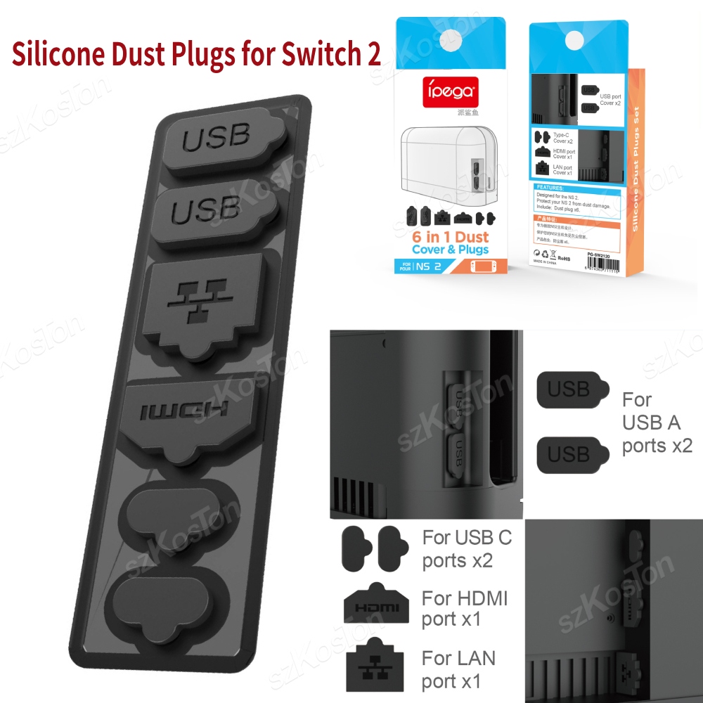 Gaming Console Type - Set Penutup Debu Silikon untuk Konsol