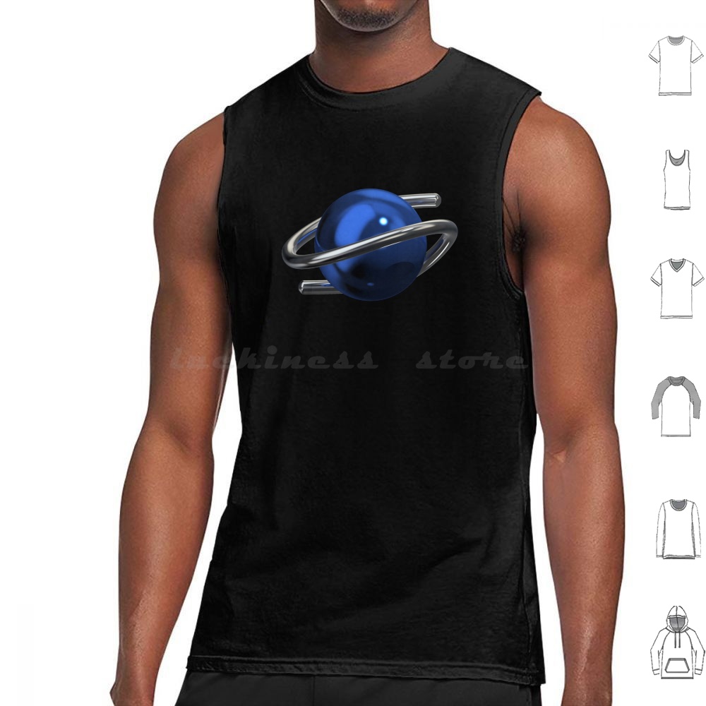 Saturn 3d Chrome Tank Top Prin - Gaming Console Generations ulasan dan harga