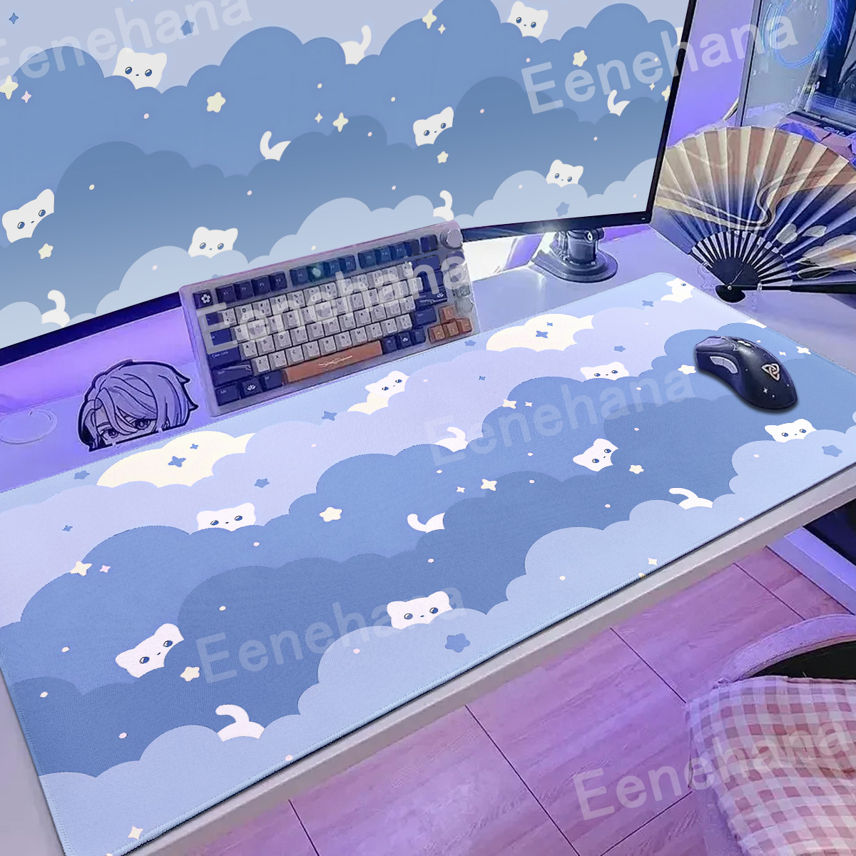 Xxl Art Clouds & Stars Alas Mo - Gaming Console Cloud ulasan dan harga
