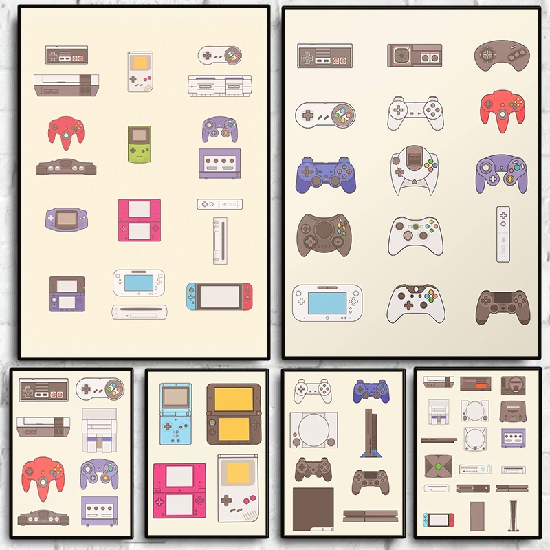 Poster Evolusi Perangkat Gengg - Gaming Console Games ulasan dan harga