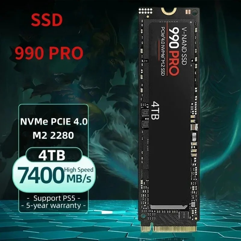 SSD NVMe 990 PRO 512G‑4TB M.2  - Gaming Console Driving ulasan dan harga