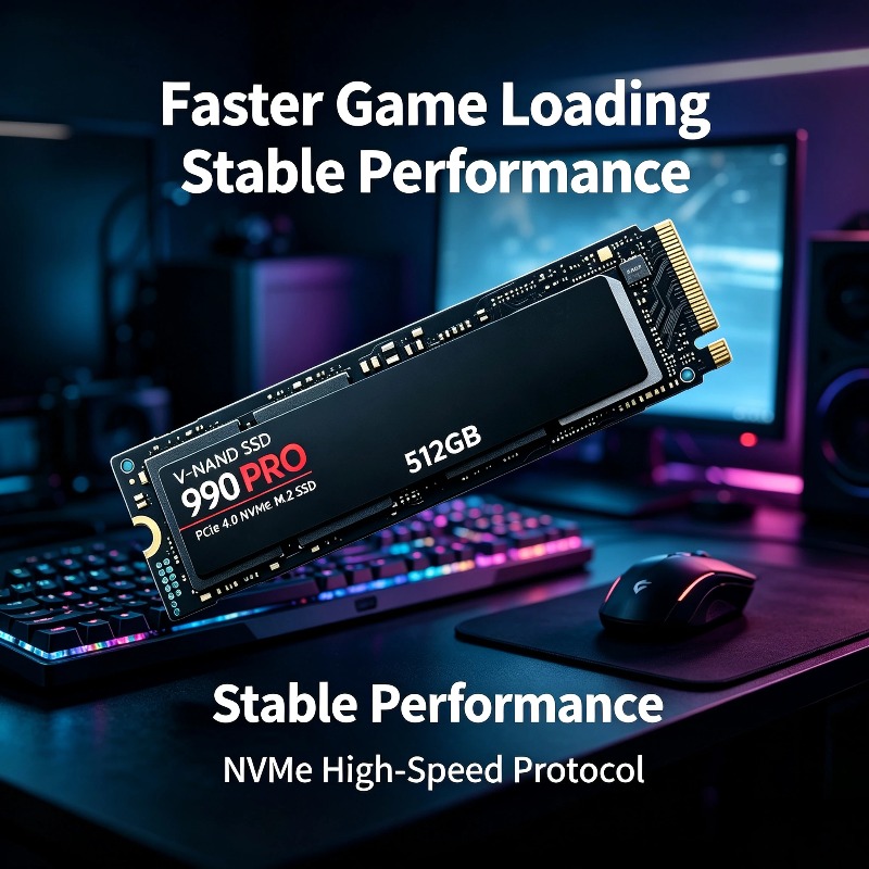SSD NVMe 990 PRO 512G‑4TB M.2  - Gaming Console Driving ulasan dan harga