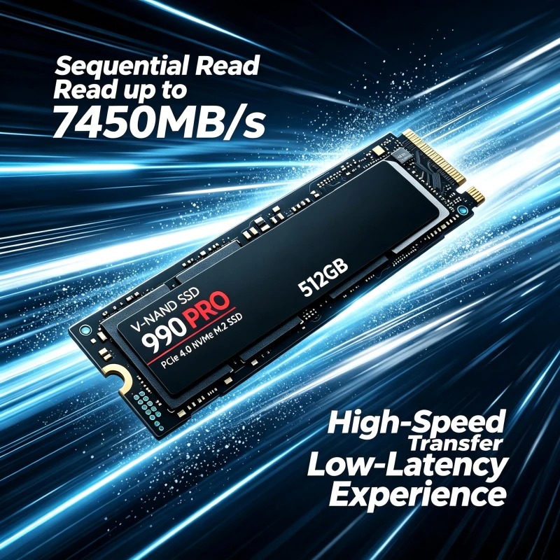 SSD NVMe 990 PRO 512G‑4TB M.2  - Gaming Console Driving ulasan dan harga