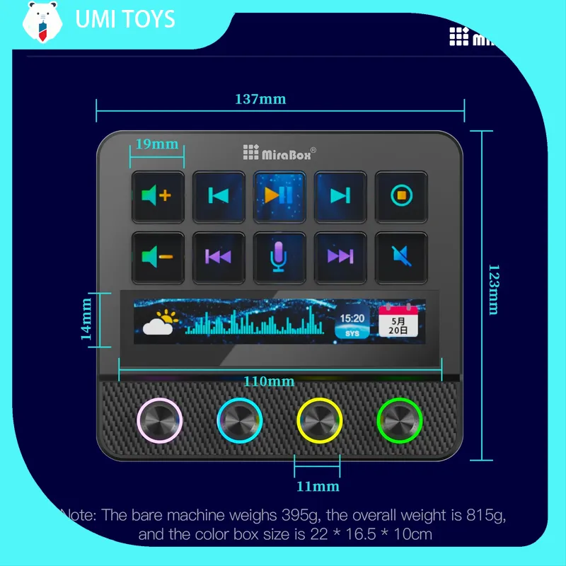 Mirabox N4 N3 Streamdeck 10-Ke - Gaming Console Display ulasan dan harga